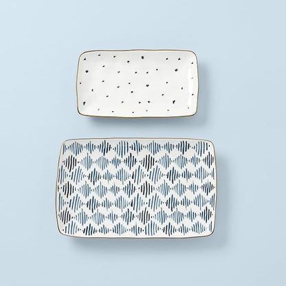 Lenox Blue Bay 2-Piece Nesting Platter Set - Image 4