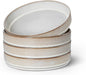 E-far Pasta Bowls Set of 4, 35oz Large Salad Bowl Plate by E-far