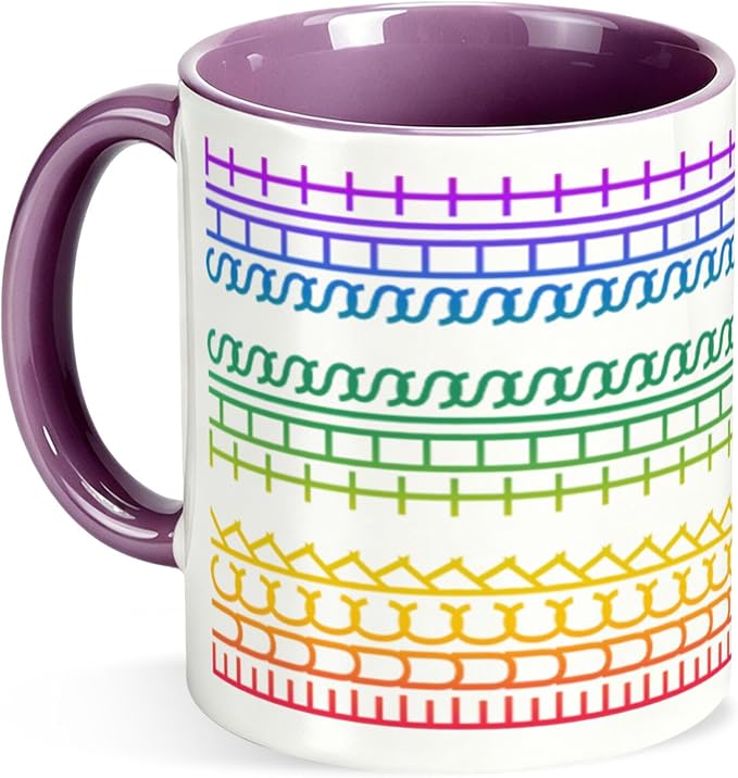 Fuck This Shit Hidden Message Coffee Mug 11OZ Ceramic Purple Cup | Funny Coffee by YKSINX