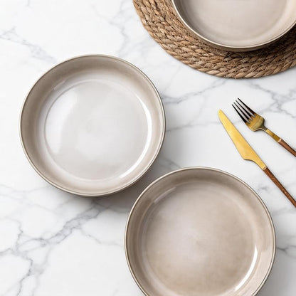 GBhome 8.75'' Large Ceramic Pasta Bowls, 38oz Stoneware Pasta Serving Bowls Set - Image 3