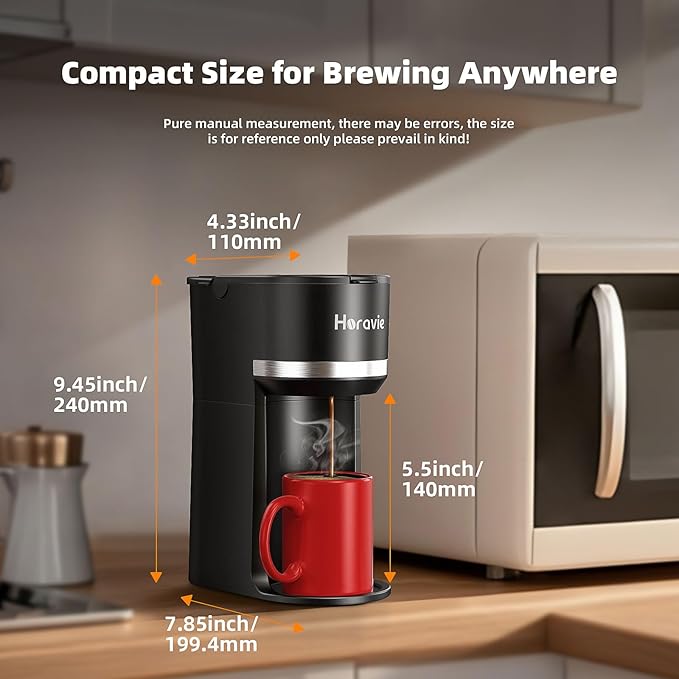 Horavie Small Single Serve Coffee Maker - Image 2
