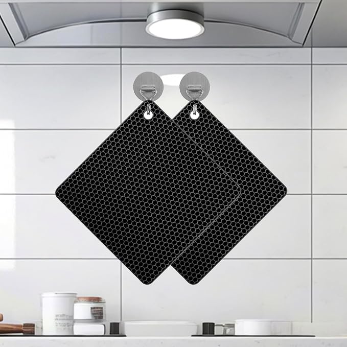 Silicone Non-Slip, Heat Resistant & Water-Trapping Trivet Mats - Image 6