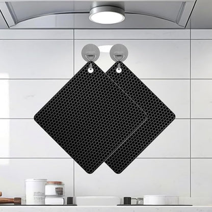 Silicone Non-Slip, Heat Resistant & Water-Trapping Trivet Mats - Image 6