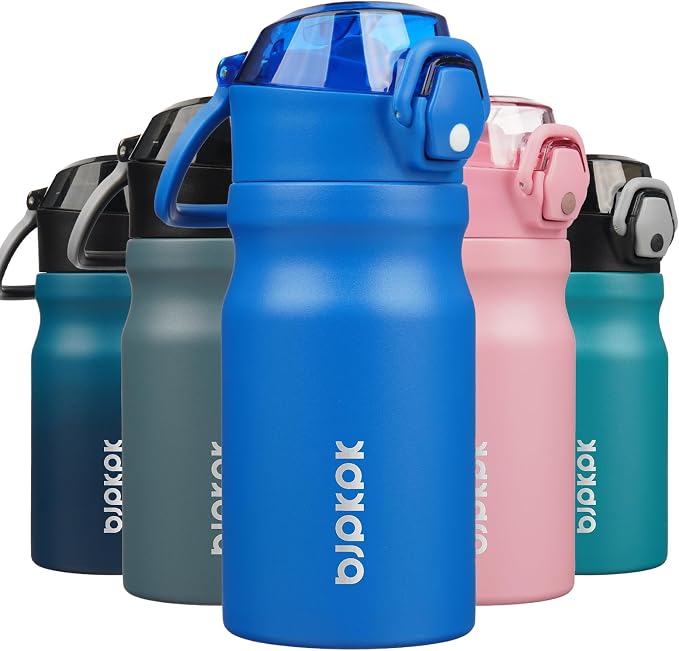 BJPKPK 14 oz Insulated Water Bottle, Stainless Steel Flask | Leak Proof Locking by BJPKPK