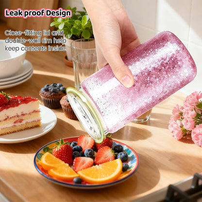 4 Pack 16oz Acrylic Snow Globe Tumbler Cups - Image 5