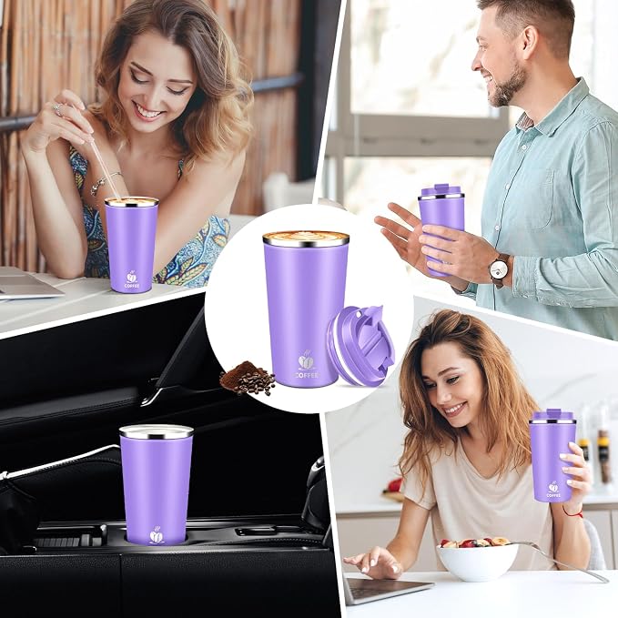 17oz Insulated Travel Coffee Mug - Image 7