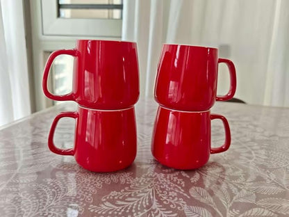 Ceramic Coffee Mug, 14 oz Large Coffee Cup, Cups Set of 4, Tea Mug - Image 5