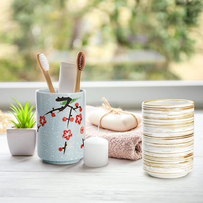 4 Pack Japanese Tea Cup, 10 Oz | Handleless Cup Set - Image 7