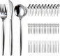 60-Piece Silverware Set for 20, Food Grade Stainless Steel Flatware Set by SilverwareSet
