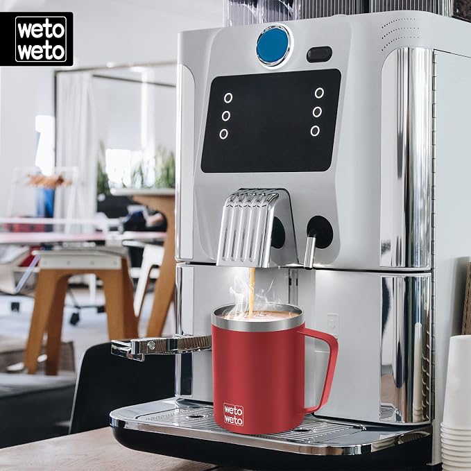 WETOWETO 14 oz Coffee Mug, Vacuum Insulated Camping Mug - Image 5