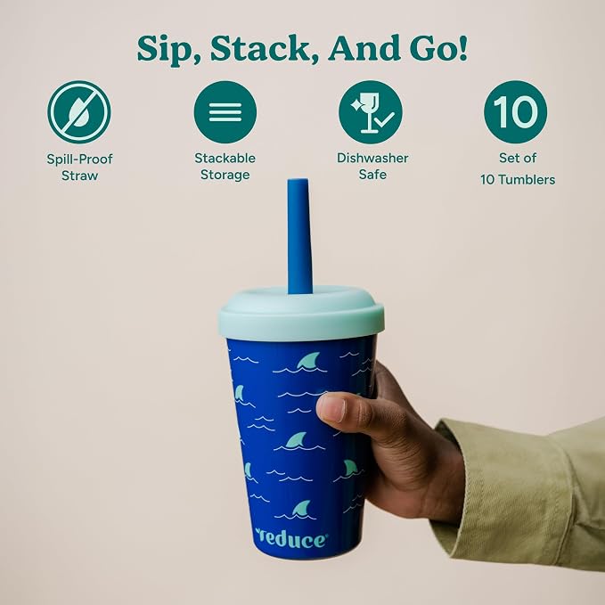 REDUCE GoGo's Kids 10-Pack 12oz Tubler Cups - Image 2