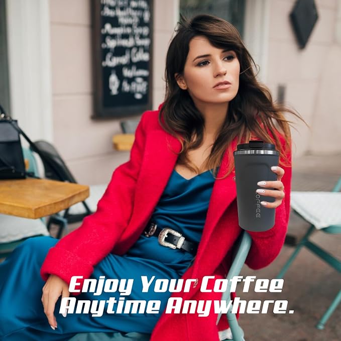 SPLMIFA Travel Coffee Mugs Leak-Proof, Reusable Coffee Cups - Image 6