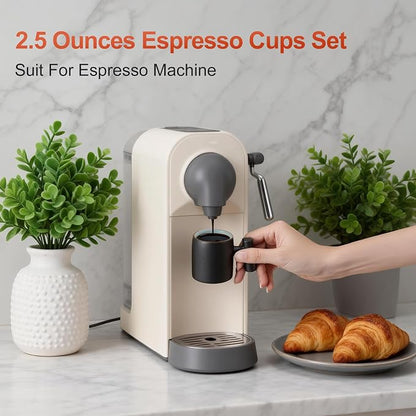 2.5oz Ceramic Espresso Cups, Demitasse Cups - Image 4