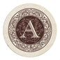 Thirstystone Monogram Letter Absorbent Sandstone Coaster 4-Pack | Manufactured by Thirstystone