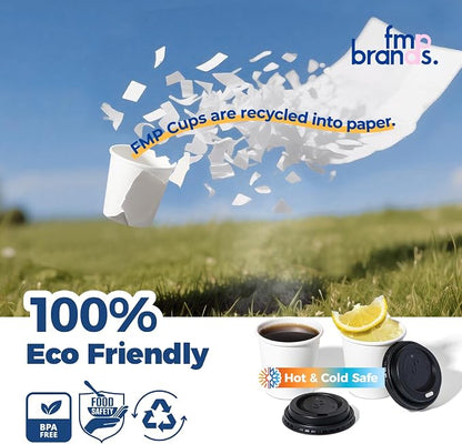 Fit Meal Prep 100 Pack 4 oz Disposable Coffee Cups - Image 5