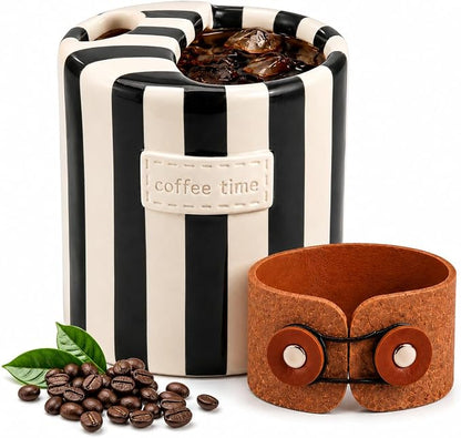 Shelprojsu 10oz Ceramic Travel Coffee Mug, Ceramic Mug by ShelprojsuLEDWallSconce