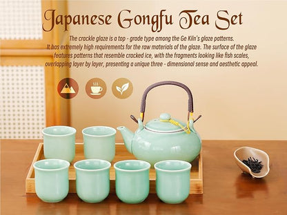Japanese Tea Set for Adults, Japanese Gongfu Tea Set - Image 2
