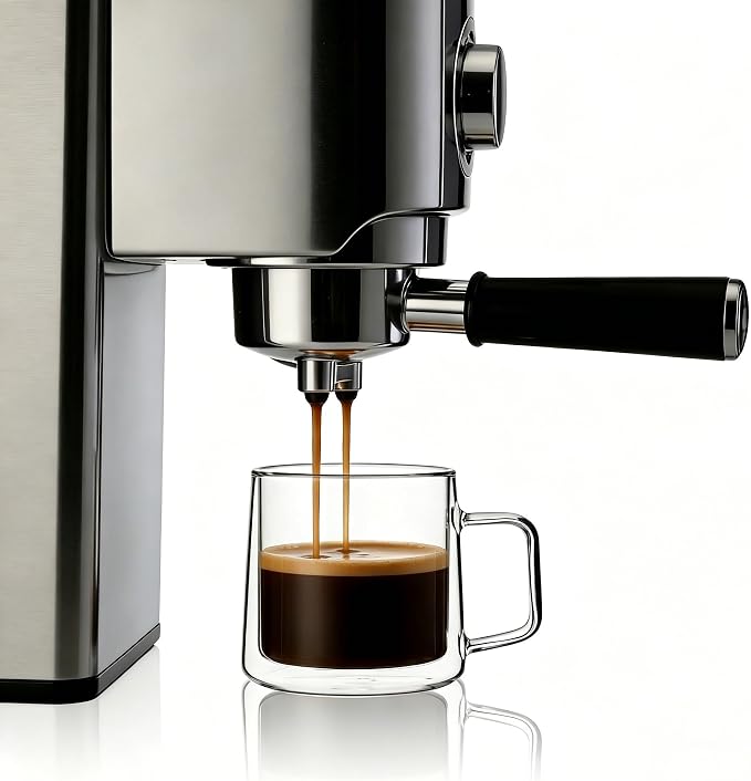 CNGLASS 12oz Glass Coffee Mugs, Double Wall Insulated Glass Cups - Image 7