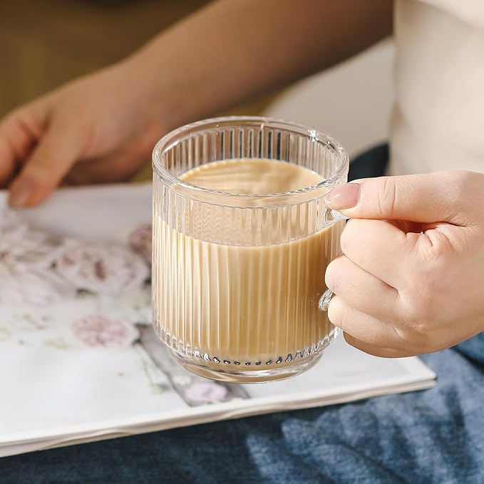 6 High-End Glass Coffee Mugs - Image 7