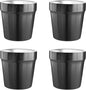 Youda Stainless Steel Double Walled Insulated Cups Stackable, 6oz Coffee by Youda