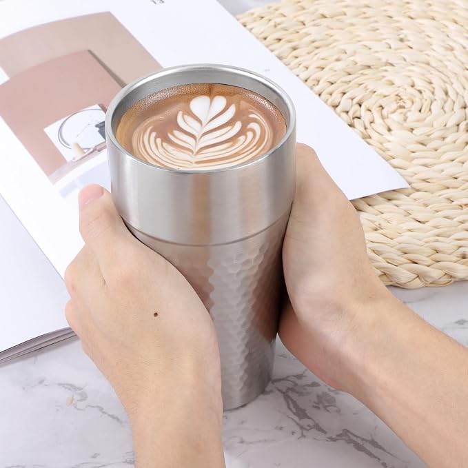 Beasea Stainless Steel Cups 19 oz, 8 Pack Large 18.6oz 550ml Stainless Steel - Image 7