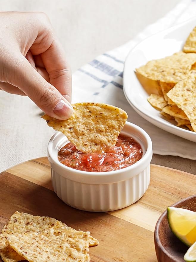 LE TAUCI Sauce Cups 2 OZ, Small Dipping Bowls, Mini Ceramic Ramekins Souffle - Image 3