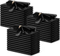 P Pothuiny 50 Pcs Black Satin Napkins 17 x 17 Inch, Satin Cloth Napkins | by P+Pothuiny