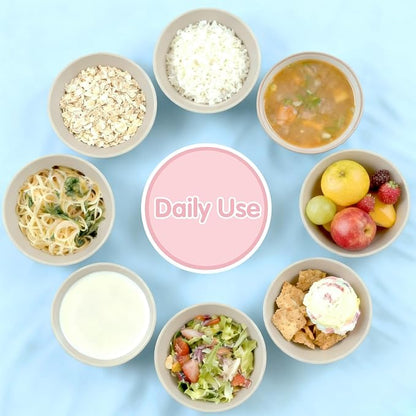 Quatish 14 PCS Unbreakable Cereal Bowls, Dishwasher & Microwave Safe Wheat - Image 6