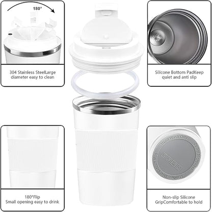 Insulated Travel Coffee Mug, Stainless Steel Coffee Cup - Image 2