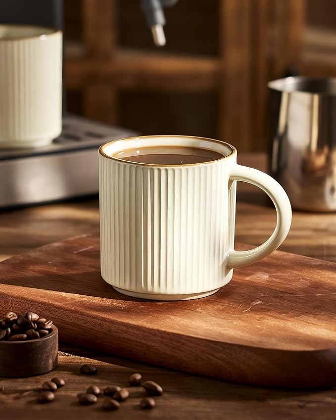 famiware Coffee Mug Set for 6, Star 12 oz Catering Mugs Cup Set - Image 6
