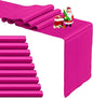 10-Pack Hot Pink Satin Table Runner 12 x 108 Inch Long Fuchsia Bright and by Pufogu