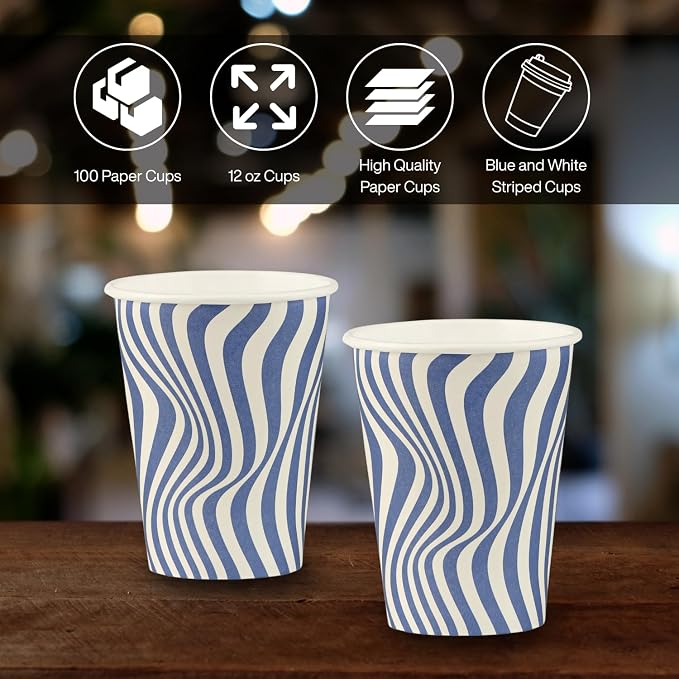 Disposable Coffee Cups, To Go Paper Hot Cups, Cocoa - Image 3