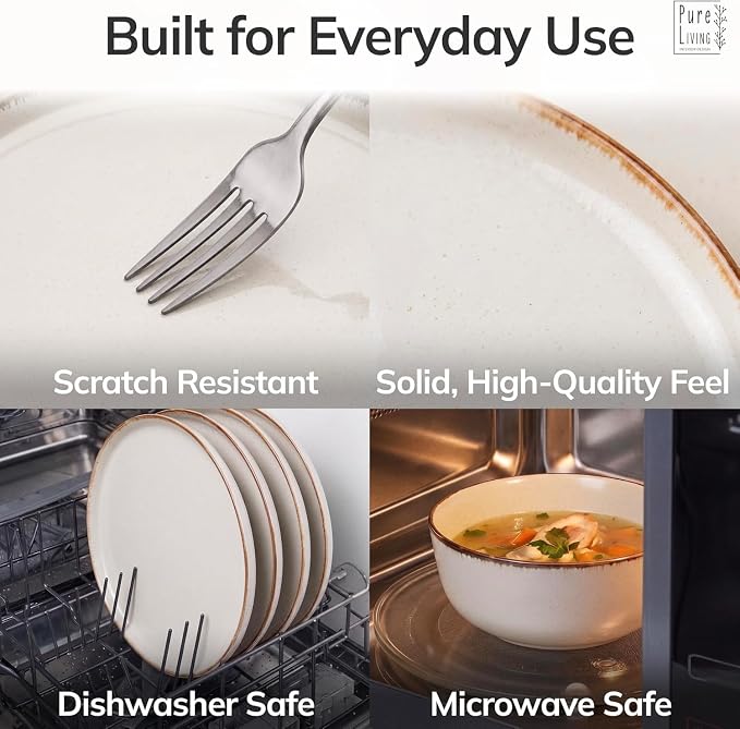 32 Piece Stoneware Dinnerware Set - Image 4
