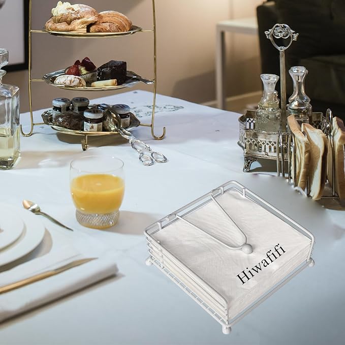 hiwafifi Napkin Holder for Table, Flat Napkin Dispenser - Image 3