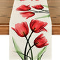 Floral Table Runner Mode Flowers Spring Summer Table Runner Seasonal Table by Juynyyn