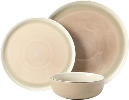 Gibson Elite Island Bay 12-Piece New Bone China Dinnerware Set Service - Image 7