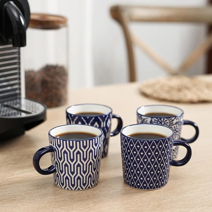 Selamica Ceramic 3.5 Oz Espresso Cups, Espresso Mugs 2.5 Inch Demitasse Cups - Image 7