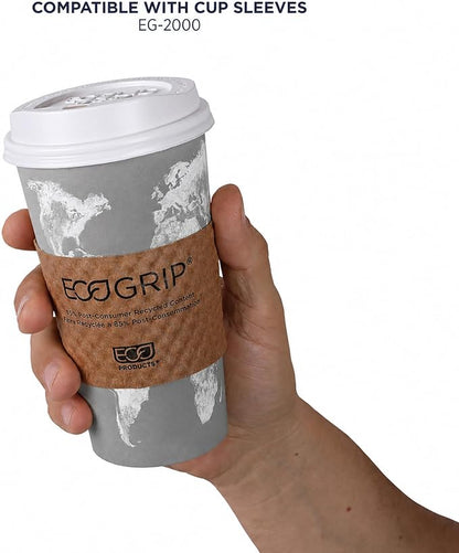 ECO PRODUCTS Compostable Disposable World Art 20oz Large Coffee Cups, Renewable - Image 7