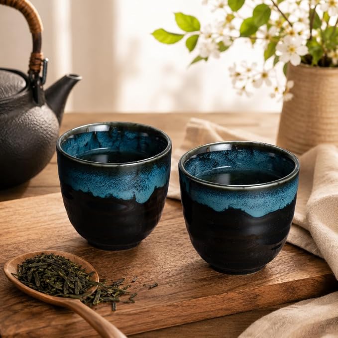 Ceramic Japanese Tea Cups, 5 oz Tea Cup, Asian Teacup - Image 4