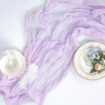 12 Pack Lilac Purple Cheesecloth Table Runner 17 x 108 Inch | Boho Gauze Cheese - Image 7