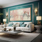 YJYart Pink Abstract Wall Art Room Decor for Teen Girls Modern Living Room Canvas Wall Art Bedroom Pictures Office Decoration for Wall 29x58in