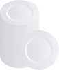 PARTY BARGAINS 13-Inch Charger Plates - 96 Pack, White, Heavy-Duty Disposable Chargers for Elegant Dining - Ideal for Weddings and Formal Events