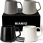 MIAMIO - Coffee Mugs Set of 4, Ceramic - Luxe | Large Ceramic Coffee Mugs by MIAMIO