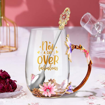 OEAGO Birthday Gifts for Women Mom Tea Cup Unique Friendship Mothers Gifts for - Image 6
