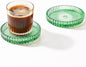 2 Pcs Drink Coasters, Modern Clear Glass Coaster Set, Crystal Coasters Round by Unknown