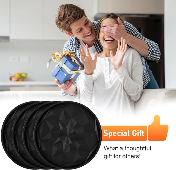 OIAHOMY 8 Pcs Coasters with Holder - Image 5