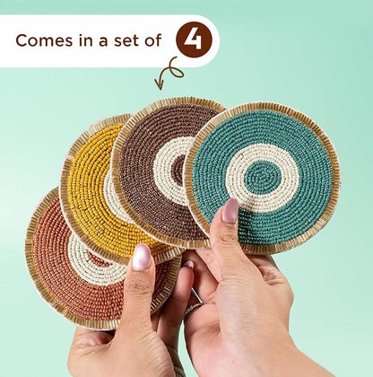 Folkulture Fall Coasters Set of 4 - Image 4