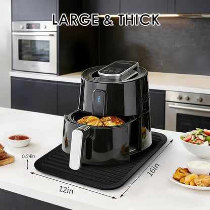 Black Silicone Trivet 16'' X 12'' Silicone Hot Pads - Image 2