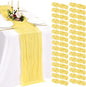 30 Pack Cheesecloth Table Runner 10FT Light Yellow Table Runner Boho Gauze by Showgeous
