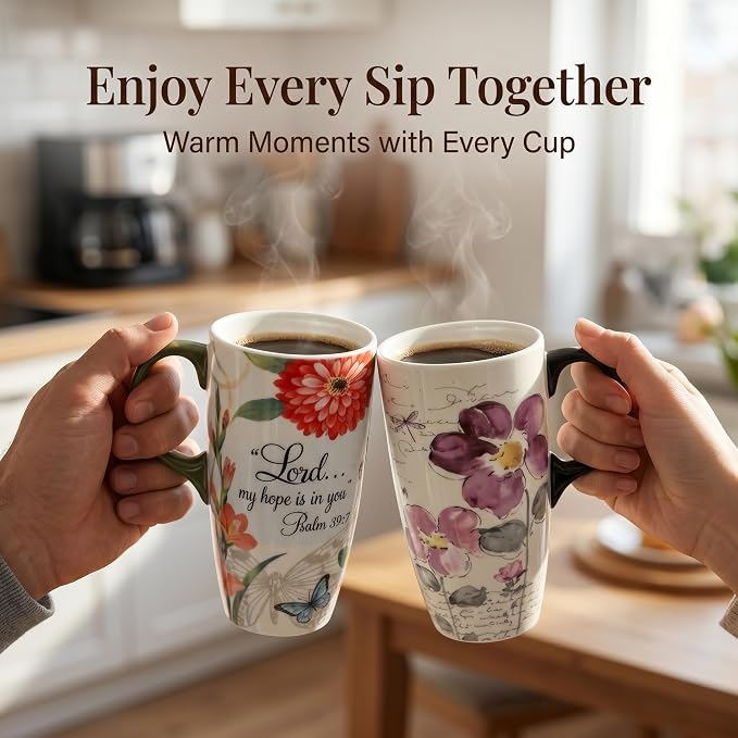 Topadorn 2 Pack Ceramic Travel Mugs - Image 9